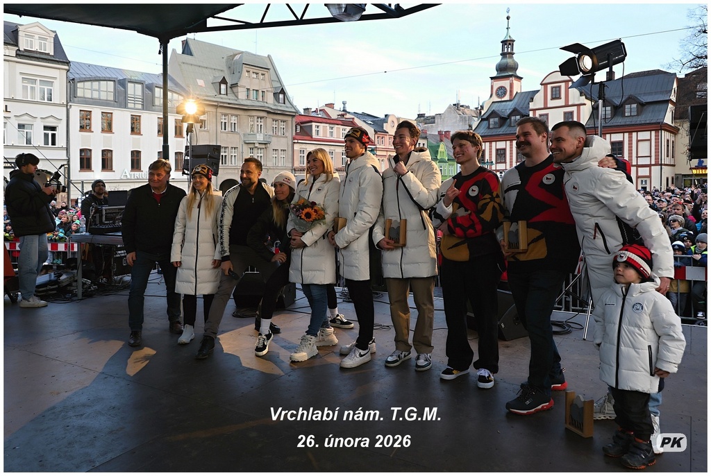 Vrchlabí - vítání olympioniků 