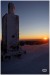 Západ slunce na Sněžce 10. ledna 2024 